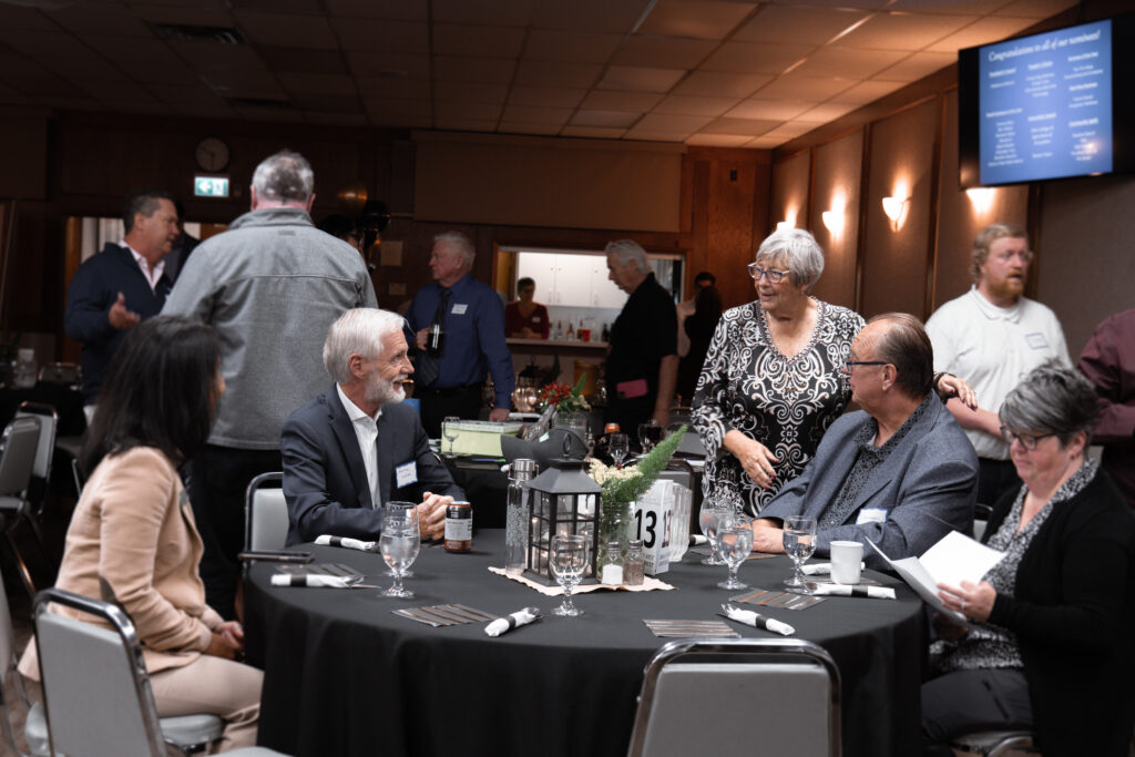 Council members of Olds gathered together at the Olds & District Chamber of Commerce Awards Gala.